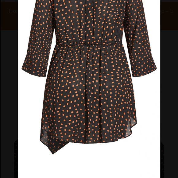 City Chic L/20 Falling Spot Top - Picture 3 of 5